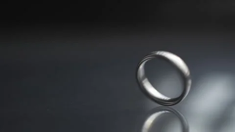 Ring rotating slow motion in studio Stock Footage 278296415