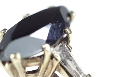Ring rotating on white background Video stock 40479638