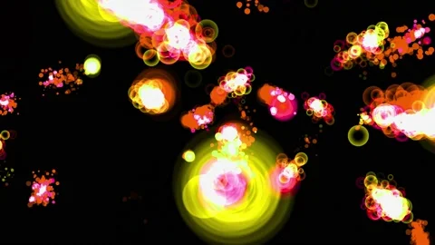 Ring shape Particle Animation Motion Graphics Video stock 194930468
