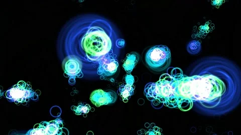Ring shape Particle Animation Motion Graphics Video stock 194930814