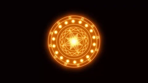 Ring shape symbol light effect background Stock Footage 308224084