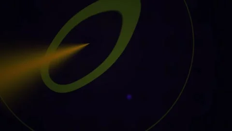 Ring shaped object with light beam. Stock Footage 340041379