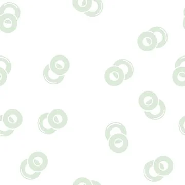 Ring slice avocado cut glyph seamless pattern Stock Illustration