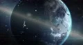 Ring of space debris around Earth. 4k or 4k+ Resolution