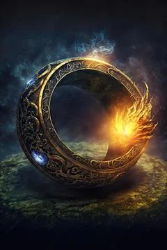 Ring of spell turning Stock Illustration