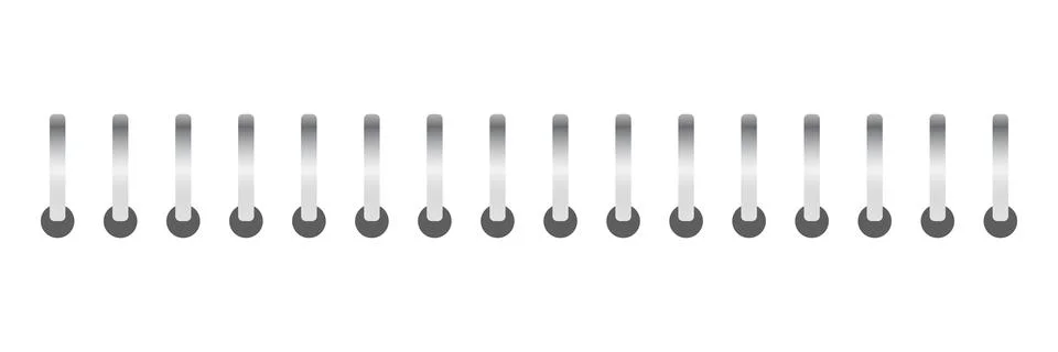 Ring of spiral template for notebook icon in flat style. Metal binder vecto.. Stock Illustration
