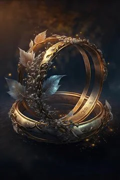 Ring of three wishes Stock Illustration