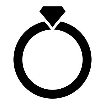 Ring Vector Icon Design Illustration Illustrazione stock