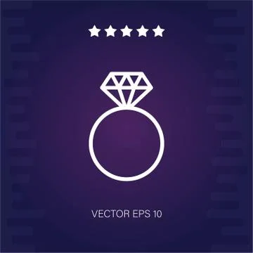 Ring vector icon Stock Illustration