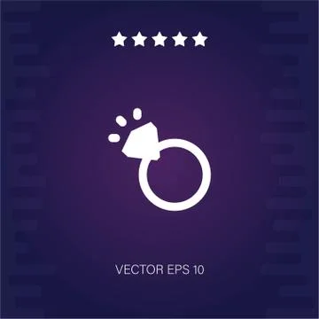Ring vector icon Stock Illustration