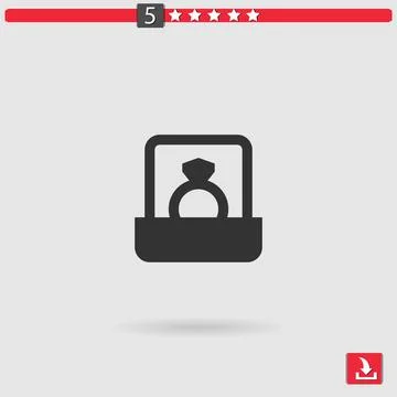 Ring vector icon Stock Illustration