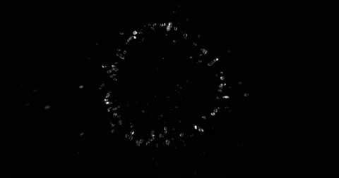 Ring Of Water Splashes Stock Footage 170690081