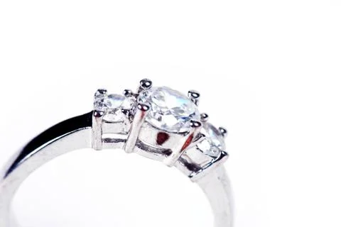 Ring on white Stock Photos
