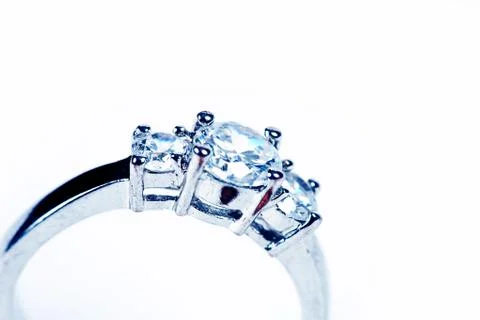 Ring on white Stock Photos