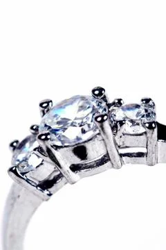 Ring on white Stock Photos