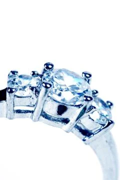 Ring on white Stock Photos