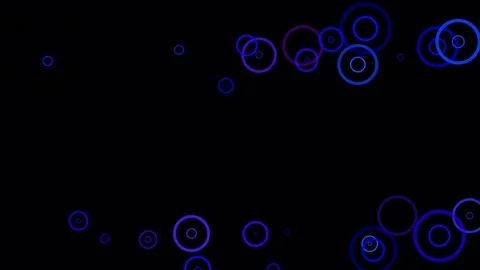 Ring Within Ring Blue Black Seamless Loop Motion Backgound Ultra HD 4K Stock Footage 71556457