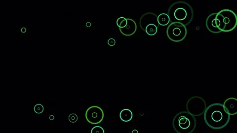 Ring Within Ring Green Black Seamless Loop Motion Backgound Ultra HD 4K Stock Footage 71557244