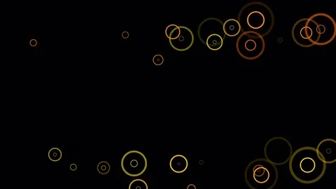 Ring Within Ring Yellow Orange Black Seamless Loop Motion Backgound Ultra HD 4K Vidéo 71557474