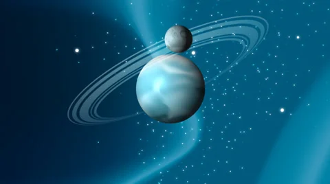 Ringed Planet Stock Footage 37617962