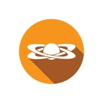 Ringed planet icon vector Stock Illustration