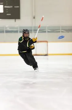 Ringette player Stock Photos