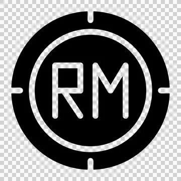 Ringgit coin icon vector graphic illustration for web, UI and Apps mobile design Stock-Illustration