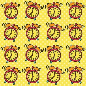 Ringing alarm clock Illustrazione stock