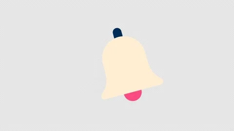 Ringing bell animation Video stock 203996013