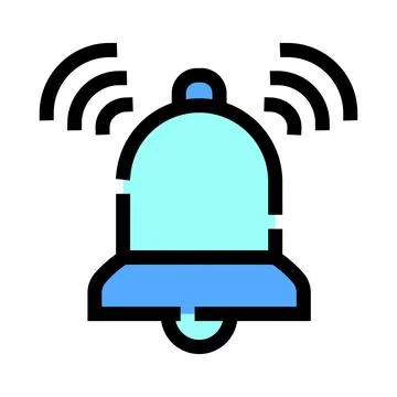 Ringing bell icon for alert notification reminder Stock Illustration