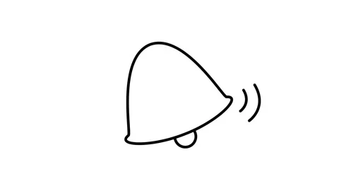 Ringing bell icon animation, on white and green backgrounds Stock Footage 138747521
