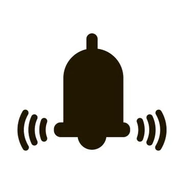 Ringing bell icon in trendy flat style isolated. Eps 10. Stock Illustration