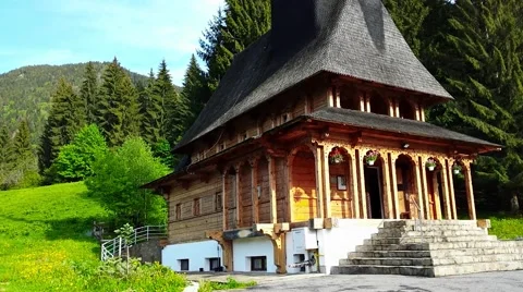 Ringing bells at christian monastery Stock-Footage 43320723