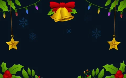 Ringing Christmas Bell Decoration Stock Footage 292966061
