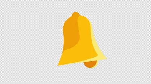 Ringing golden bell. Stock Footage 250776339