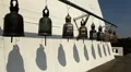 Ringing the Lucky Big Bells, Wat Saket in Bangkok, Thailand, Golden Mountain HD Footage