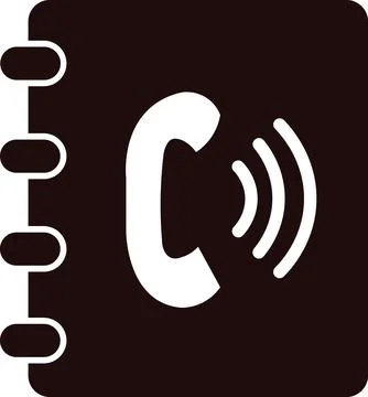 Ringing phone book Stock Illustration