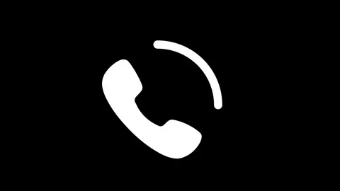 Ringing phone icon Ideas for Talking to Support to help resolve the problem 库存影片 240595837