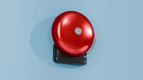 Ringing school bell for students returning to class Stock Footage 340389208
