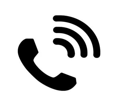 Ringing telephone icon, phone calling symbol Stock Illustration