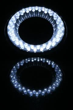 Ringlicht mit LEDs Stock Photos