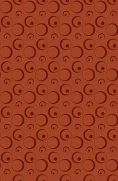Rings and circles in seamless vector pattern for textiles, postcards, websi.. Stock Illustration
