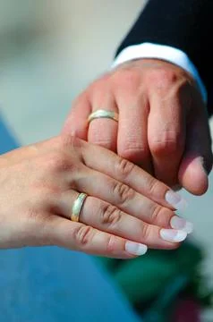 Rings and hands Stock Photos