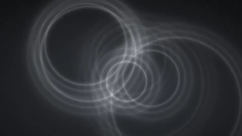 Rings and waves pulse and overlap in darkness 스톡 동영상 330922837