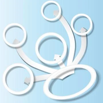 Rings with arrows Stock Illustration