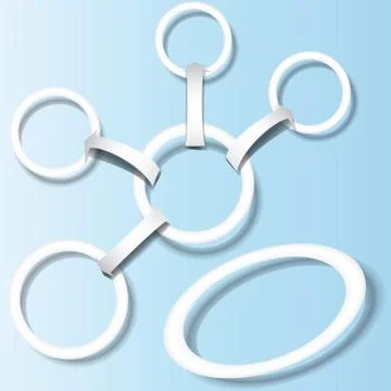 Rings with arrows Stock Illustration