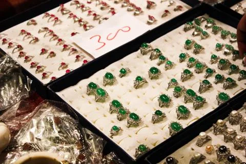 Rings with artificial Stock Photos