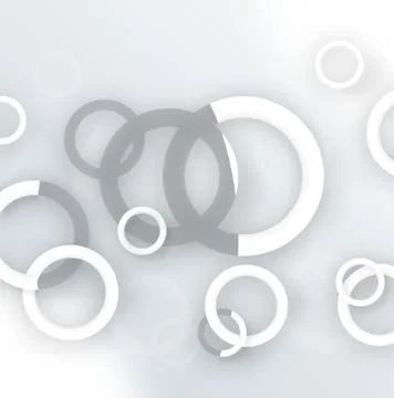 Rings background with shadow couple design Stock Illustration