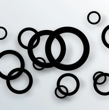 Rings background with shadow couple design Stock Illustration