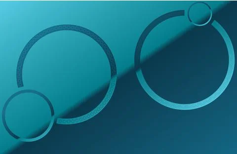 Rings blue Illustrazione stock